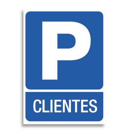 Pegatina Parking cCientes
